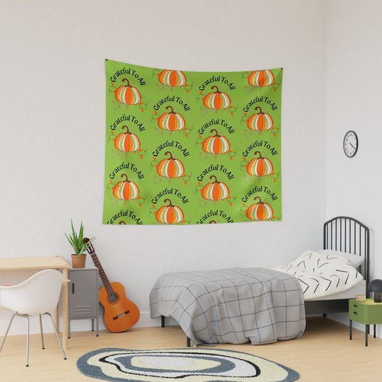 Discover Thanksgiving 2023 pumpkin Tapestry