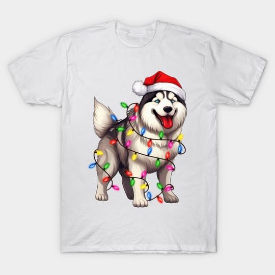 Discover Christmas Siberian Husky - Christmas - T-Shirt