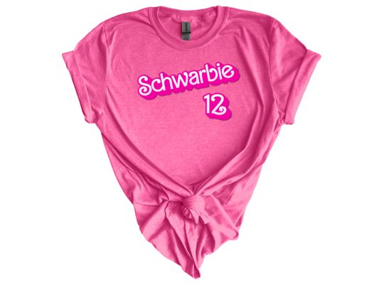 Discover Schwarbie Phillies Barbie TShirt