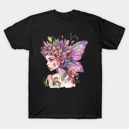 Discover Watercolor Fairy #7 - Fairy - T-Shirt