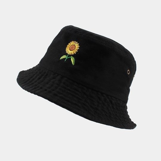 Discover Sunflower Bucket Hat Embroidered
