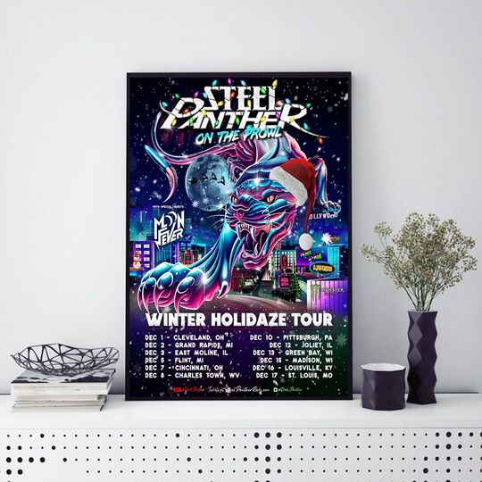 Discover Steel Panther 2023 Tour, December 2023 Poster