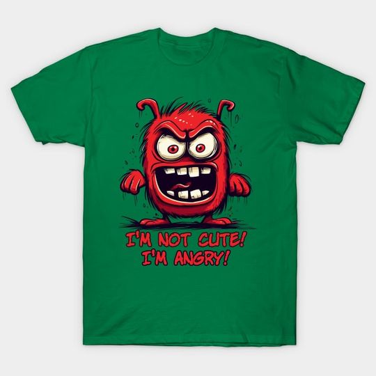 Discover Cute Adorable Angry Cartoon Monster T-Shirt