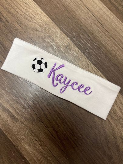 Discover Personalized Soccer Embroidered Sports Headband