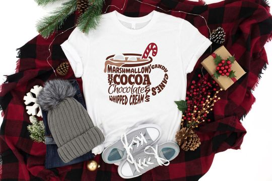 Discover Marshmallows Hot Cocoa Hot Chocolate Chips Whipped Cream Candy Cans Shirt