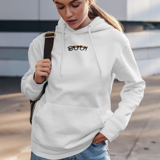 Discover Boo Embroidered Hoodie