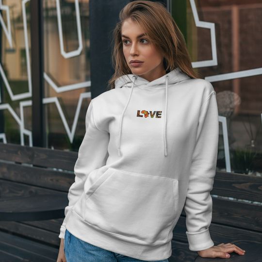 Discover Love For Africa Embroidered Hoodie
