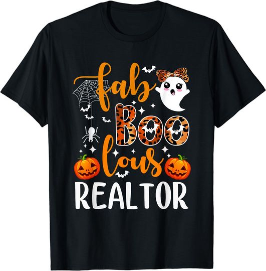 Discover Faboolous Realtor Halloween Realtor Real Estate Agent Life T-Shirt