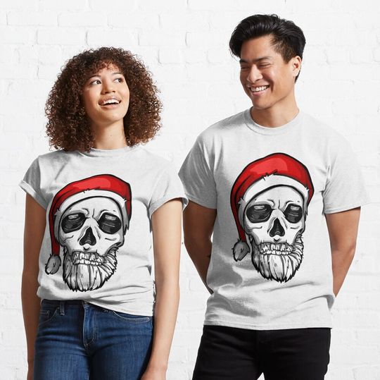 Discover Santa Claus - Skull Sticker Classic T-Shirt