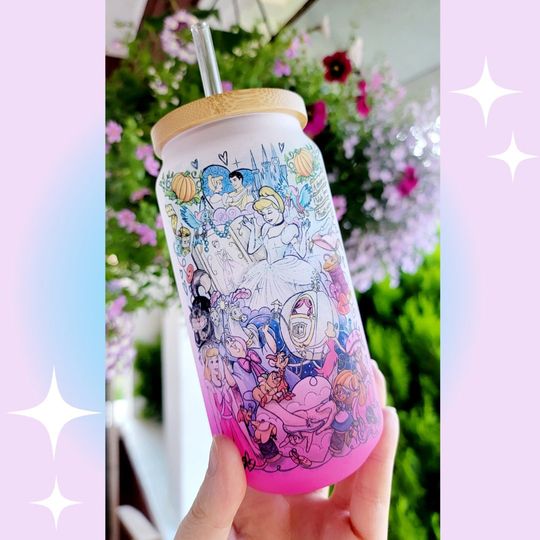 Discover Bibbidi Boppidi Boo Frosted Ombre Glass Cup