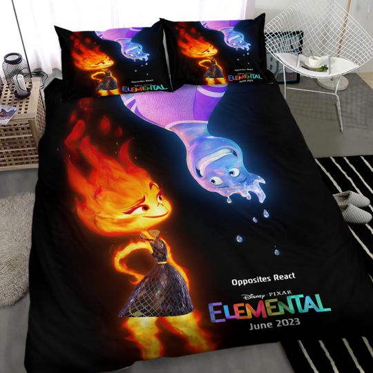 Discover 3D Printed Movie Elemental Bedding Duvet Cover Set