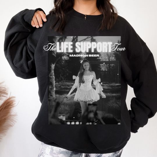 Discover Madison Beer The Life Support Tour Crewneck Sweatshirt