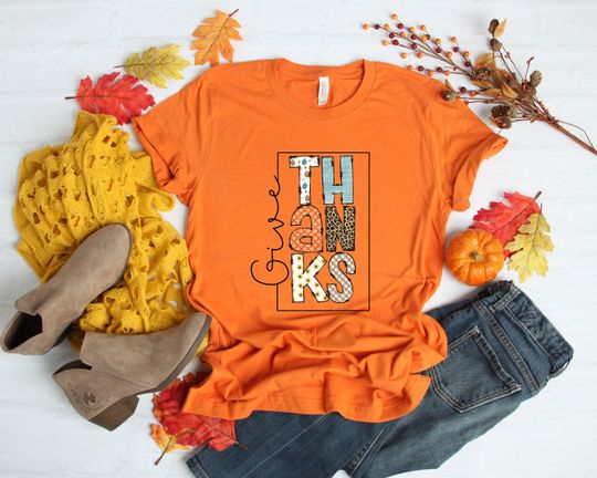 Discover In Everything Give Thank 1 Thess 5:18 Shirt, Love Fall Y'All Shirt, Hello Pumpkin