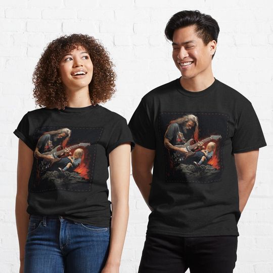 Discover Best Guitar Dad Ever Classic T-Shirt for Guitar Enthusiasts