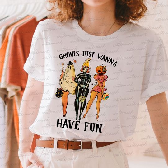 Discover Ghouls Just Wanna Have Fun Shirt,Ladies Squad Pumpkin Halloween Shirt
