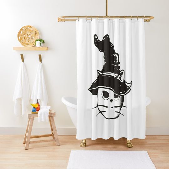 Discover Witch cat Shower Curtain