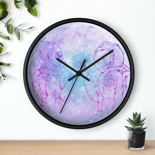 Discover Galaxy Space Wall Clock, Wall Clock Unique, Astronomy Gift