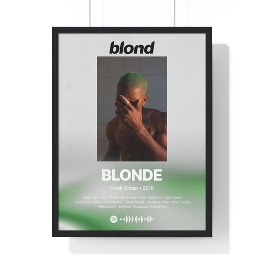 Discover Blonde Frank Ocean Poster | Album Print | Music Poster