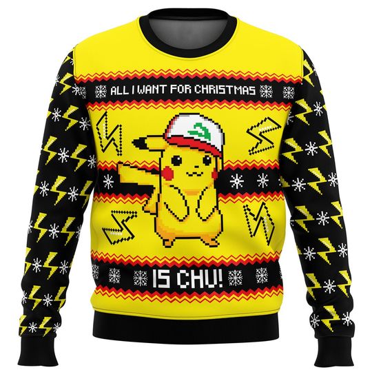 Discover All I Want For Christmas Is CHU! Ugly Sweater