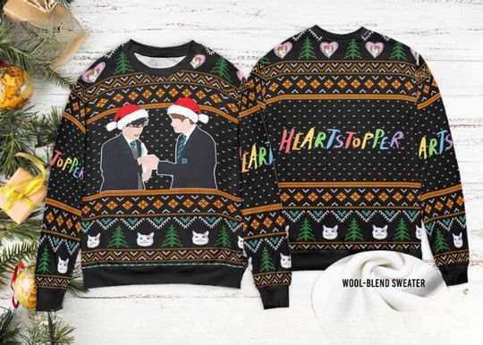 Discover Nick And Charlie sweater, Heartstopper sweater, Heartstopper Ugly Christmas Sweater