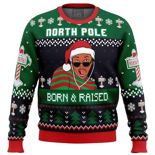 Discover Born and Raised Fresh Prince of Bel-Air Ugly Christmas Sweater