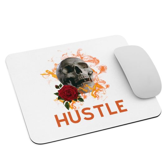 Discover Mouse Pad - Hustle Skull