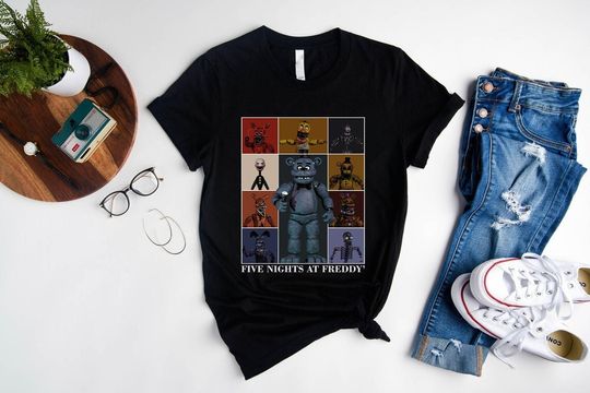 Discover Five Nights At Freddy Shirt,Halloween Video Game Shirt,Spooky Gaming Gift