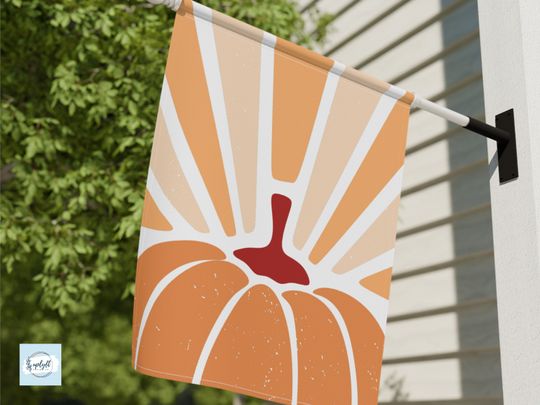 Discover Boho Pumpkin Fall House Flags