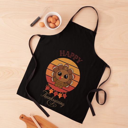 Discover Funny Turkey Thanksgiving Kitchen Apron