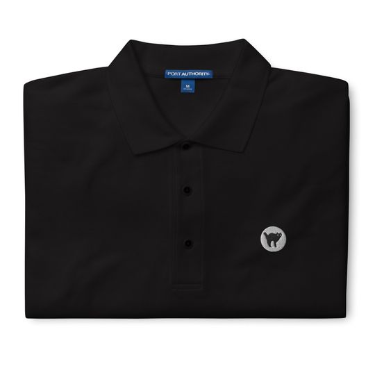 Discover Halloween Black Cat Sugar Embroidered  Polo