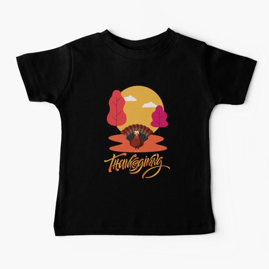 Discover Happy Thanksgiving Baby T-Shirt