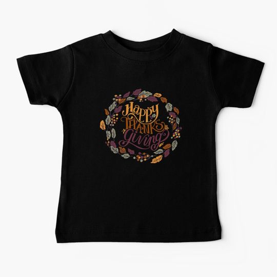Discover Happy Thanksgiving Baby T-Shirt