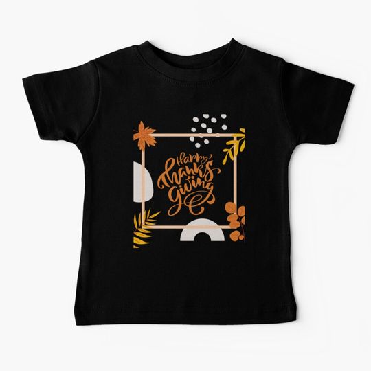Discover Happy Thanksgiving Baby T-Shirt