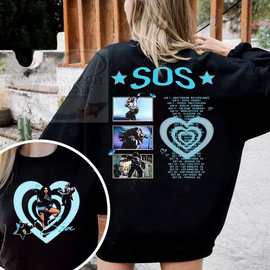 Discover SZA Sos Tour 2Sided Shirt, SZA Tour 2023