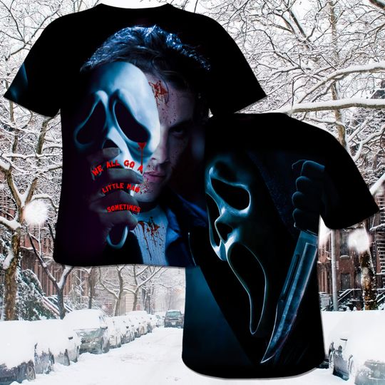 Discover Ly Men Film Outfit Unisex Scream 3D T-Shirt