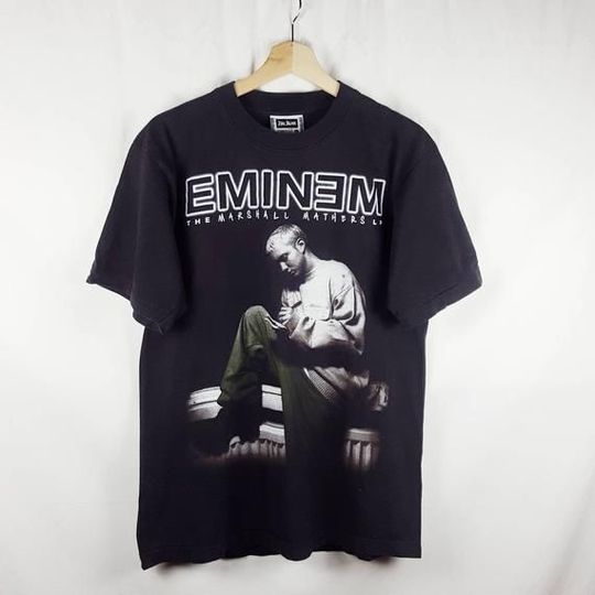Discover Eminem Black Short Sleeve Cotton T-shirt Unisex