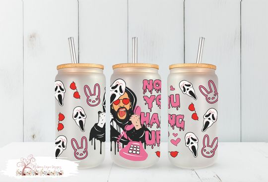 Discover No You Hang Up Glass Can - Halloween Inspired Drinkware