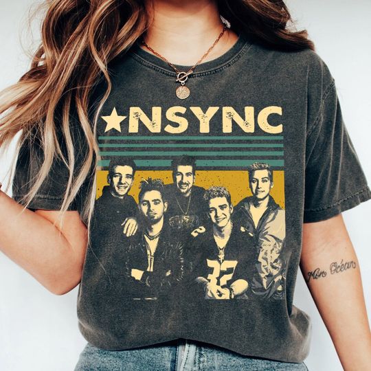 Discover NSYNC 90s Band Music Shirt, Bootleg Boy Band Vintage Y2K tshirt