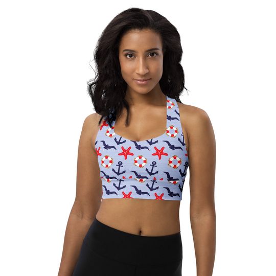 Discover Out to Sea Starfish Sports Bra