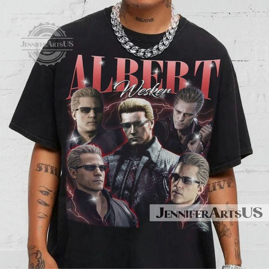 Discover Vintage Albert Wesker Shirt, Red Albert Wesker Shirt, Resident Evil 4 Shirt