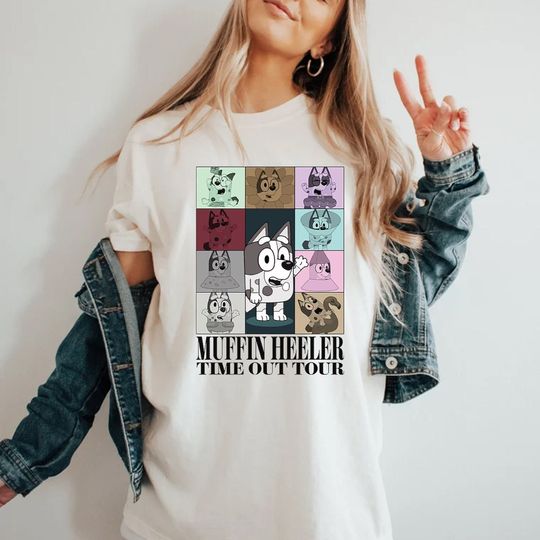 Discover Muffin Heeler Time Out Tour Shirt