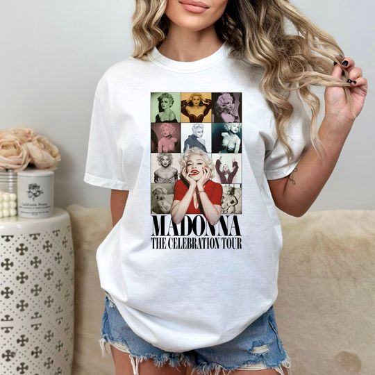 Discover Madonna Graphic T-Shirt, Concert Tee, 2023 Music Tour Shirt , Madonna The Celebration Tour tshirt