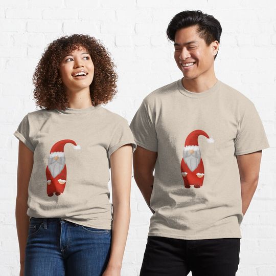 Discover Christmas gnome Classic T-Shirt  Xmas Holiday T Shirt Classic T-Shirt