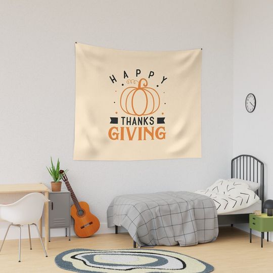 Discover Happy Thanks Giving Tapestry