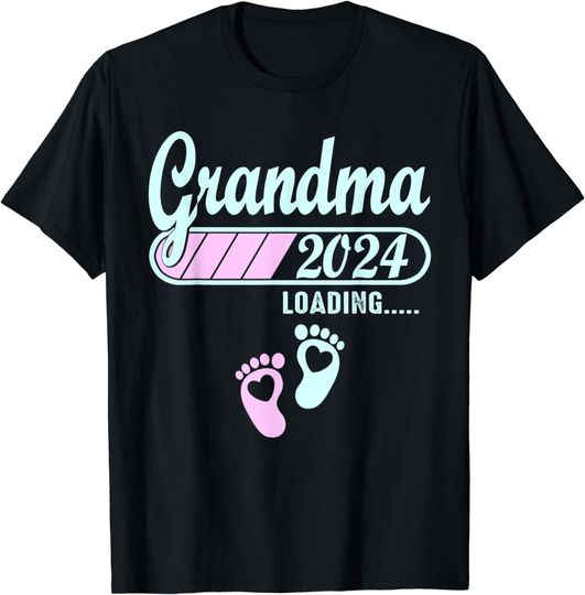 Discover Soon to be Grandma 2024 loading bar T-Shirt