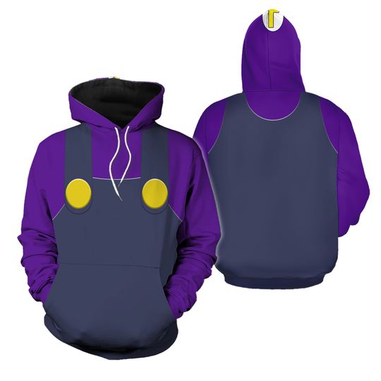 Discover Waluigi Mario Halloween Costumes Hoodie