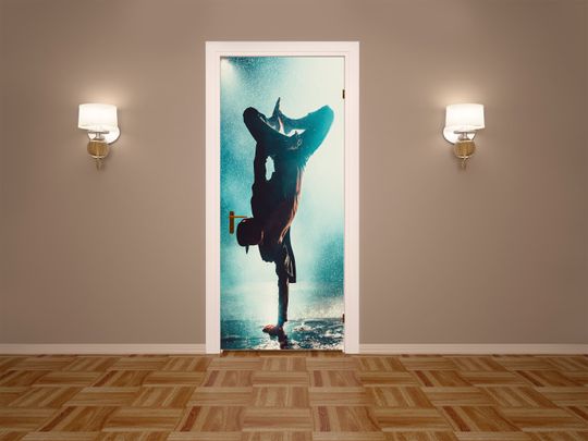 Discover Dancer on Stage Self-Adhesive Door Cover Sticker