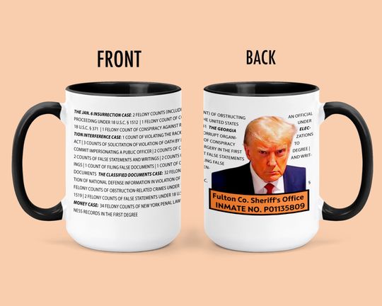 Discover Donald Trump Indictment Comedy Mug