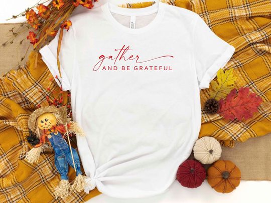 Discover Gather And Be GratefulThanksgiving Crewneck