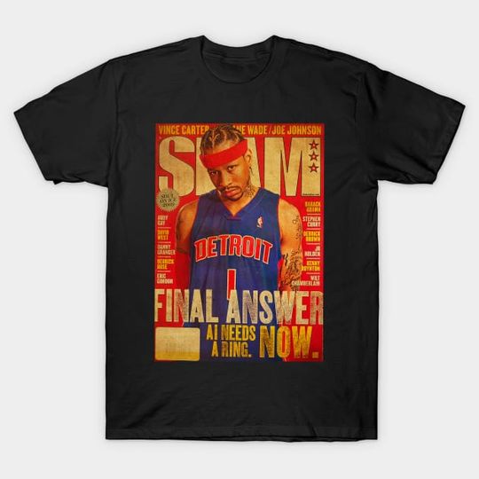 Discover Old Allen Iverson // Cover Style - Basketball - T-Shirt